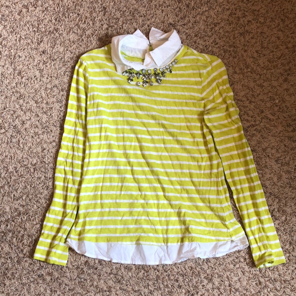 Long sleeve bedazzled shirt